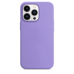 Funda Silicona Suave Lila <br>iPhone 15 Pro Max