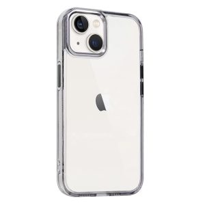 funda acrílica transparente negra iphone 13 14