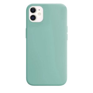 funda silicona suave turquesa <br>iphone 11