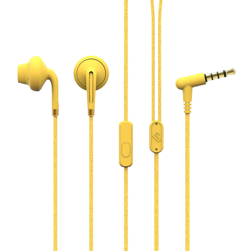 auriculares con micrófono energy sistem style 2+ amarillo