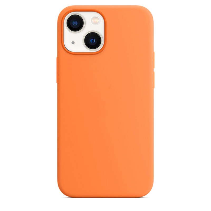 funda silicona suave naranjaiphone 13 / 14