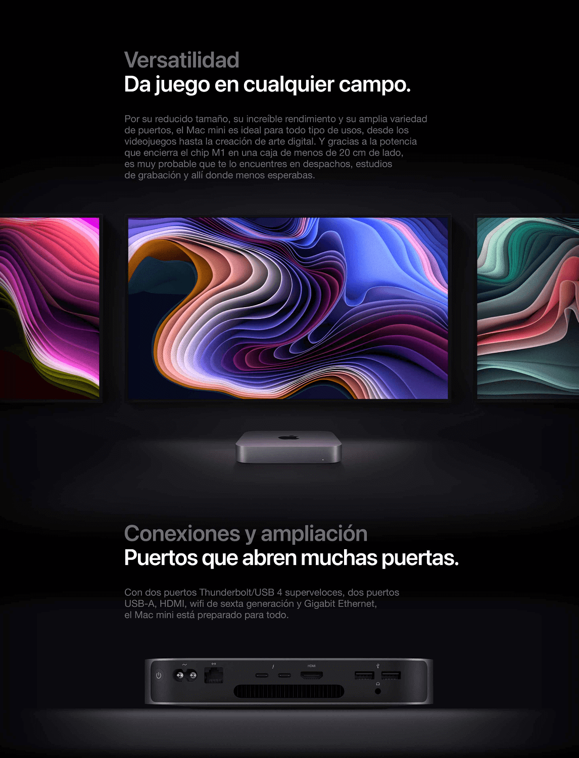 mac mini chip m1 256gb plateado