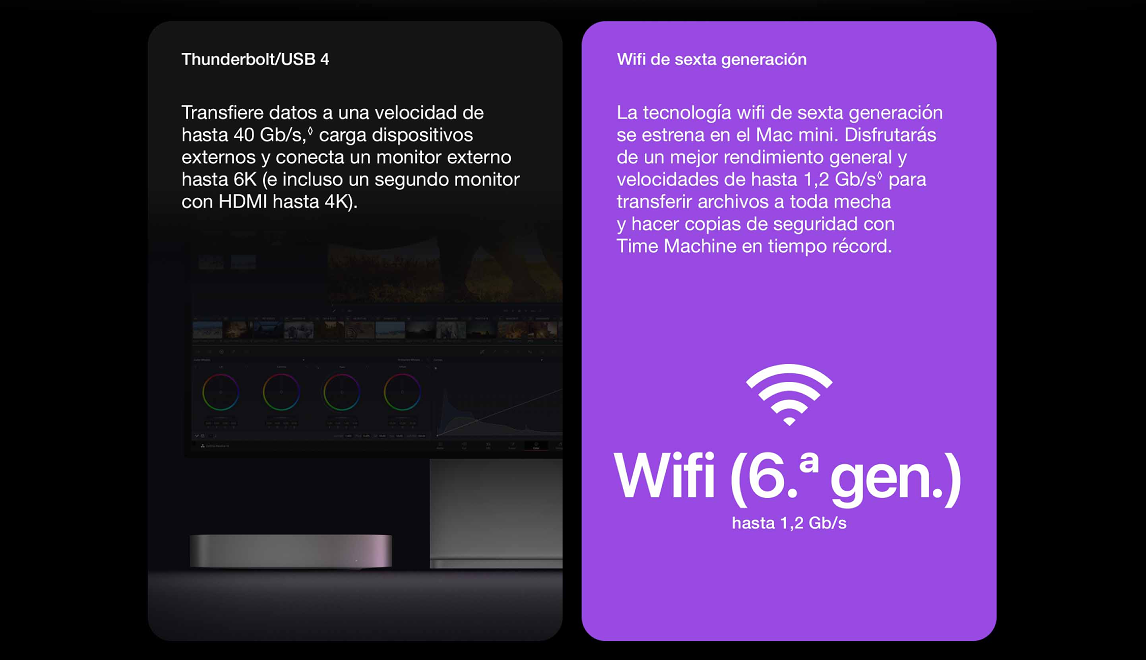 mac mini chip m1 256gb plateado