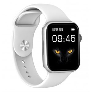 smartwatch colorful 2 con correas blanco y rojo