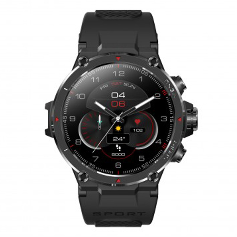 smartwatch con gps y pantalla amoled hd negro