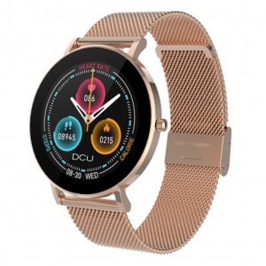 smartwatch boulevard oro rosa con correa milanesa