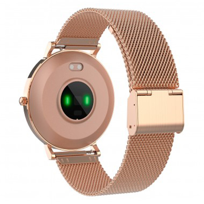 smartwatch boulevard oro rosa con correa milanesa