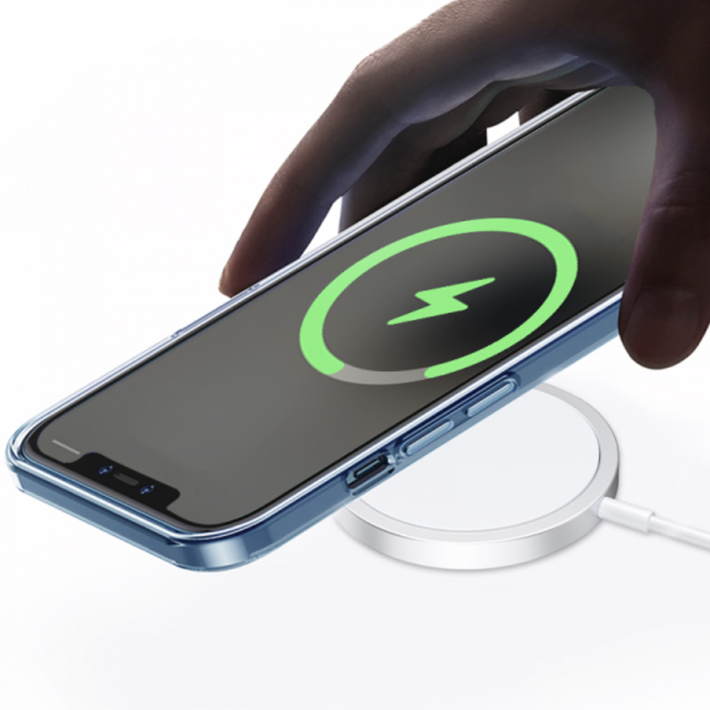 cargador wiwu inalámbrico magsafe blanco