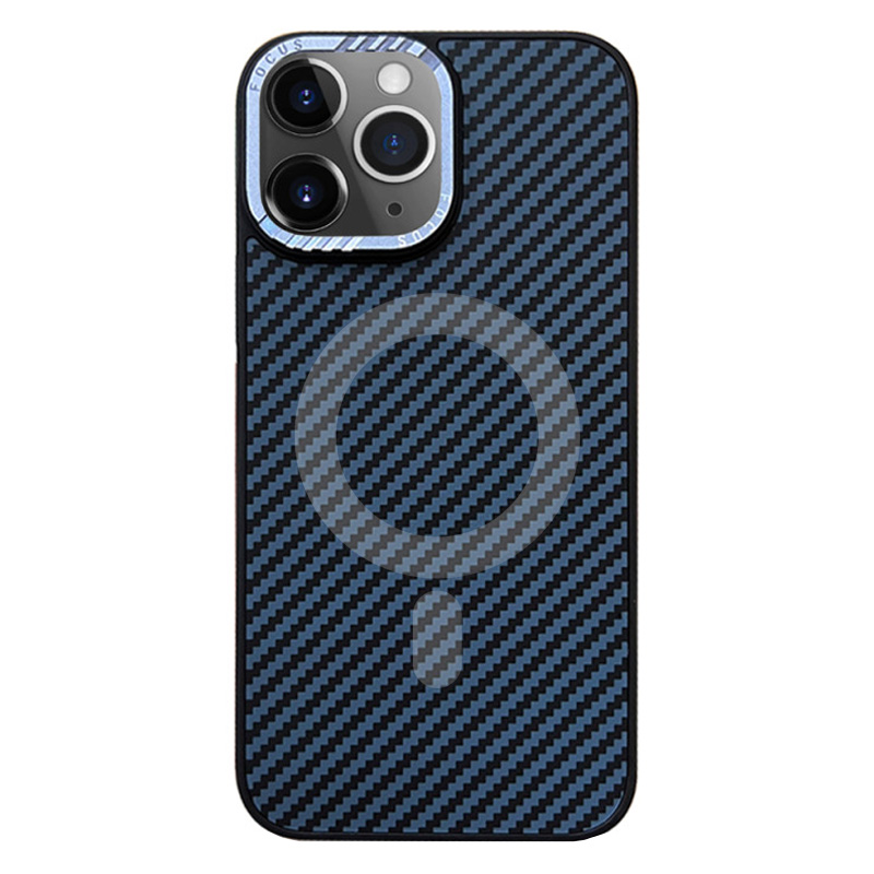 funda fibra de carbono azul iphone 13 / 14 (copia)