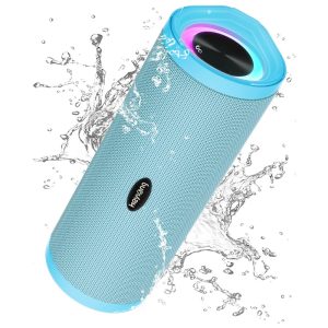 altavoz bluetooth heysong azul