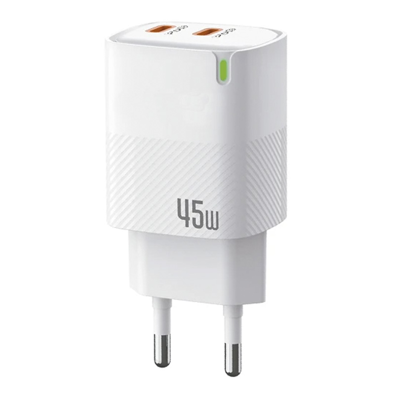cargador de doble puerto usb a y tipo c 25w (copia)