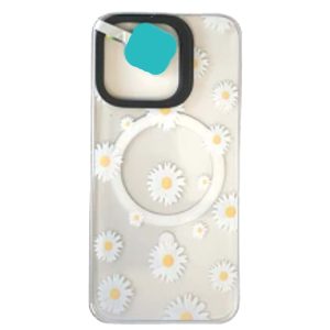 lámina trasera para funda clickskin flores iphone 13 / 14