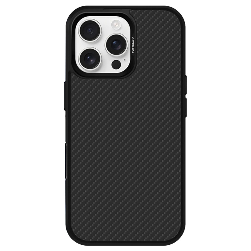 funda fibra de carbono con magsafe negro iphone 16 pro