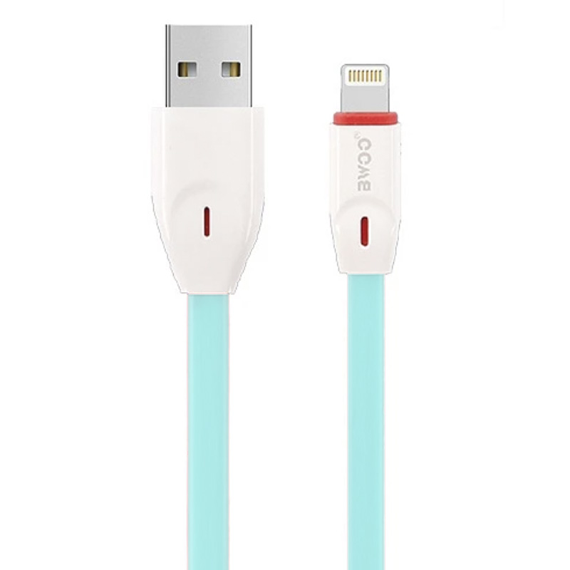 cable plano de usb a a lightning rojo