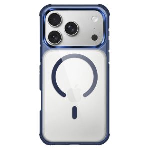 funda acrílica transparente con magsafe negro iphone 17 pro max