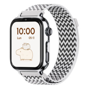 savewatch plus 2 reloj inteligente infantil – plata – correa silicona black is black