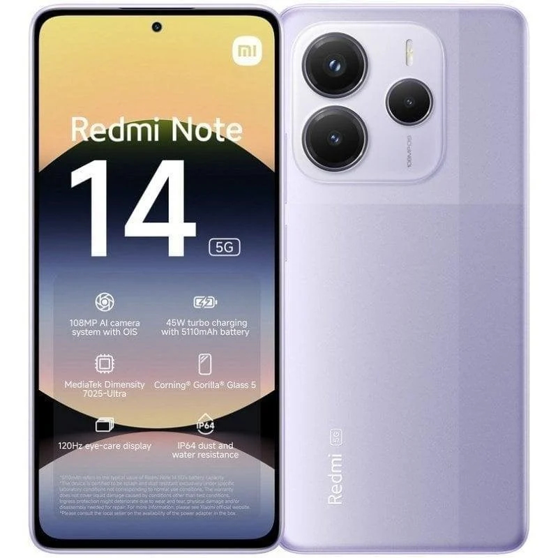 xiaomi redmi note 14 5g 128gb lavanda