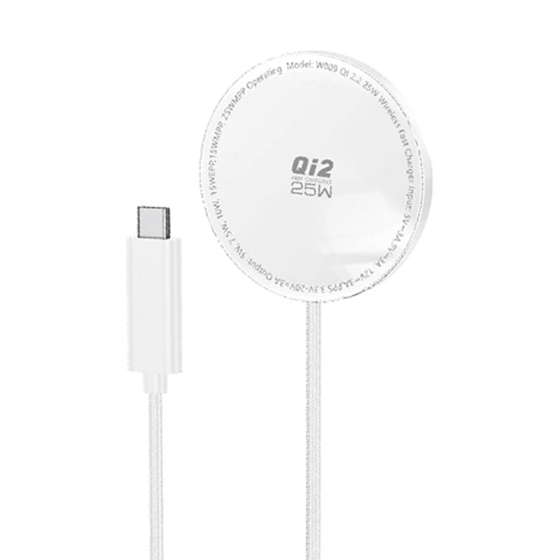 cargador inalámbrico magsafe blanco